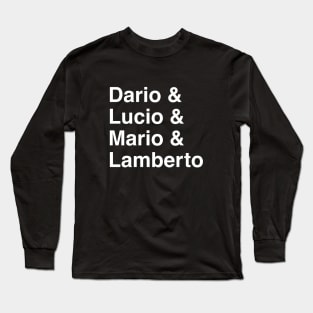 Italian Horror Directors 1 Long Sleeve T-Shirt